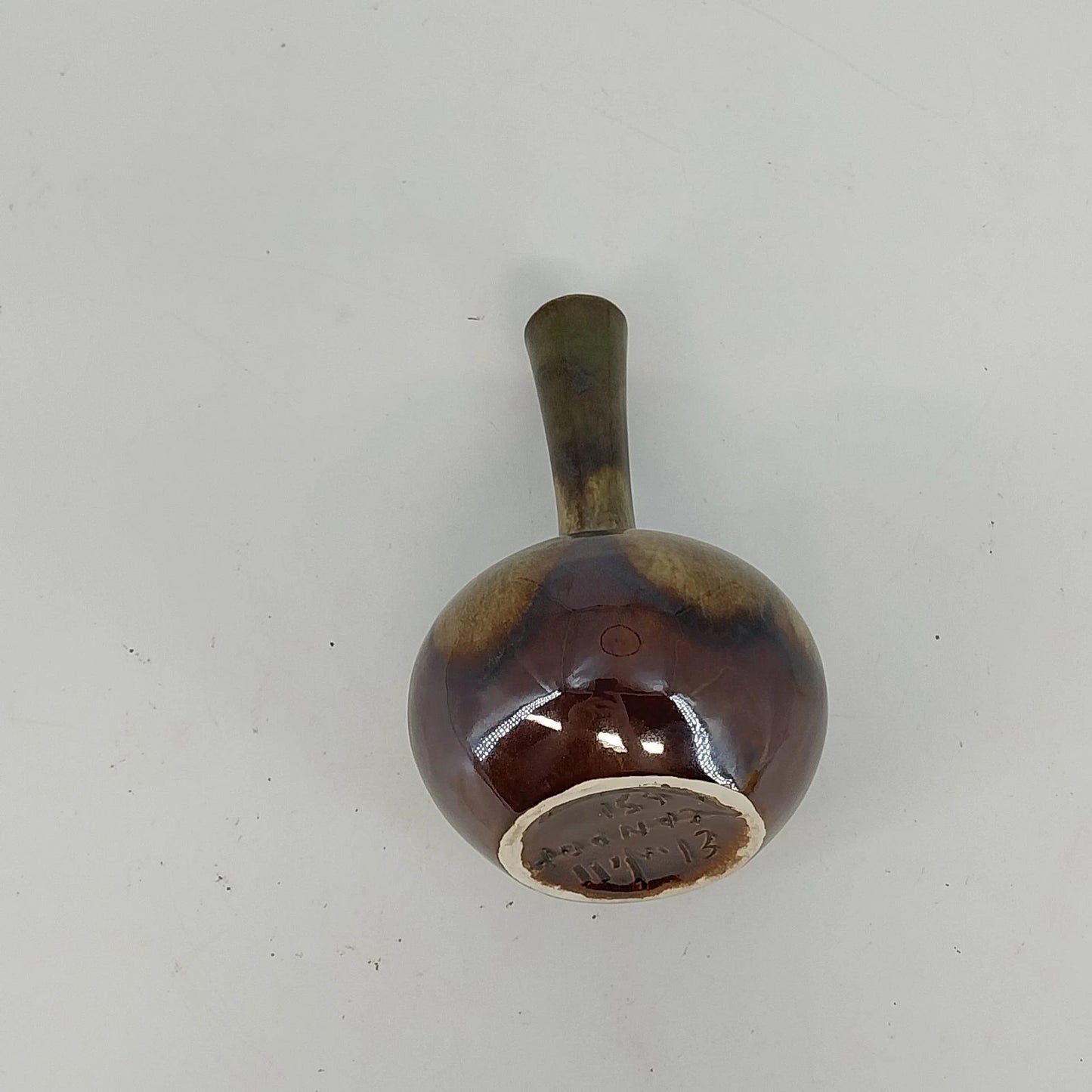 Vintage Elwill Pottery Canada 651 Brown Drip Glaze Vase