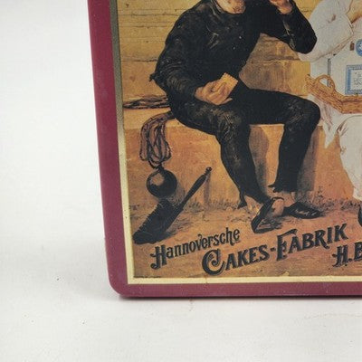 Leibniz-Cakes Tin Empty Sign Chimney Sweep & Baker “Bitte zu probieren” Germany