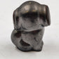 Pewter Brass Puppy Figurine Big Eyes Ears Small Dog Statue China 2.75"