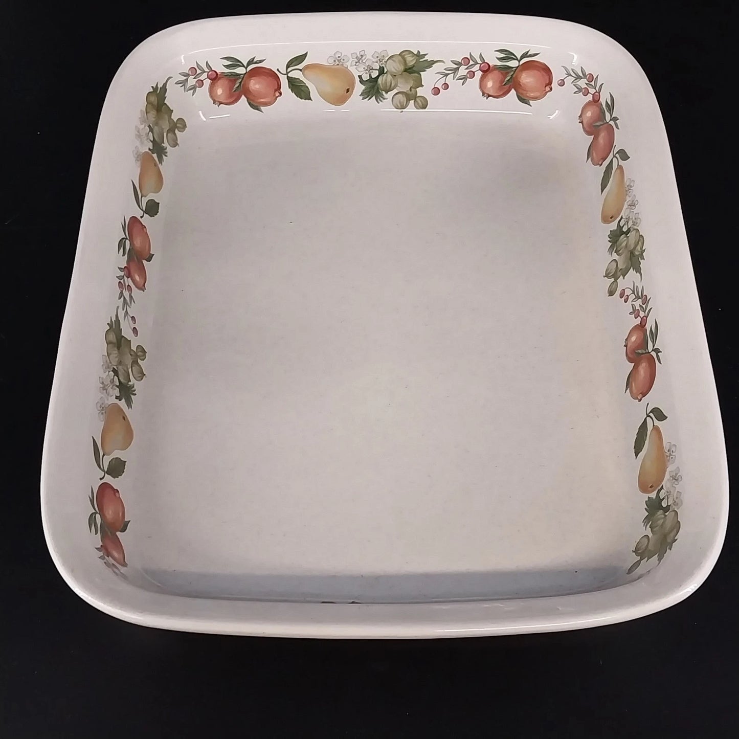 Wedgwood Quince Rectangular Baker 13” Oven to Table Fruit Ring England Vintage