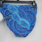 Body I.D. Blue Paisley 2-Piece Bikini Swimsuit Women's Size 10 Underwire