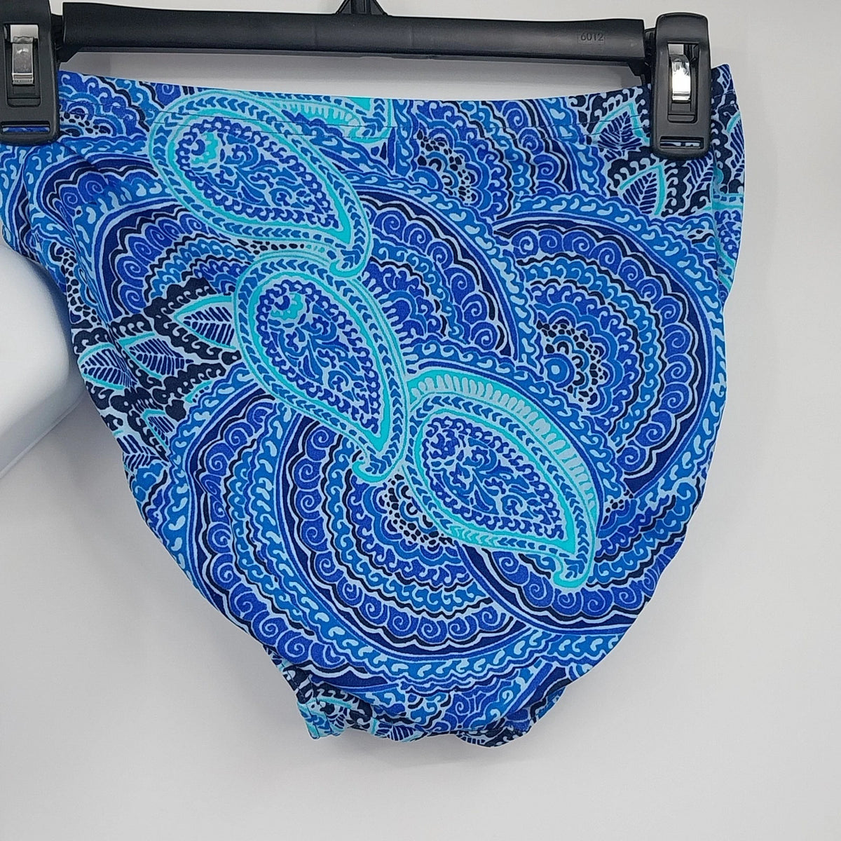 Body I.D. Blue Paisley 2-Piece Bikini Swimsuit Women's Size 10 Underwire
