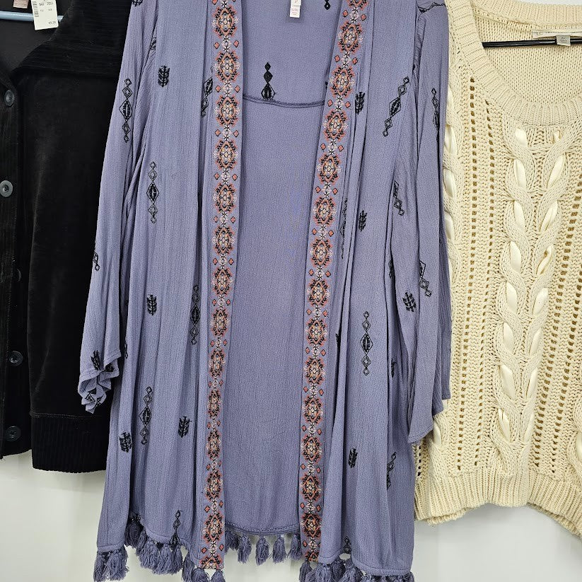 5 Ladies Tops Sweater Jacket Size XL Elle Lauren Conrad Black Rainn Xhilaration