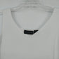 Relativity Women's Medium White Rib Knit Tank Top V Neck Sleeveless 100% Cotton