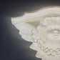 Cherub Ceramic Wall Shelves 2pc Set White Gold Trim Angel Display Decor