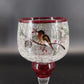 Yankee Candle Song Bird Crackle Glass Wax Burner Goblets 3 Pc Christmas Chipped