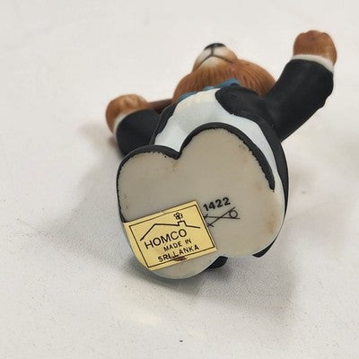 Homco Collections No 1422 Set of 6 Symphony Orchestra Musical Teddy Bears Vtg