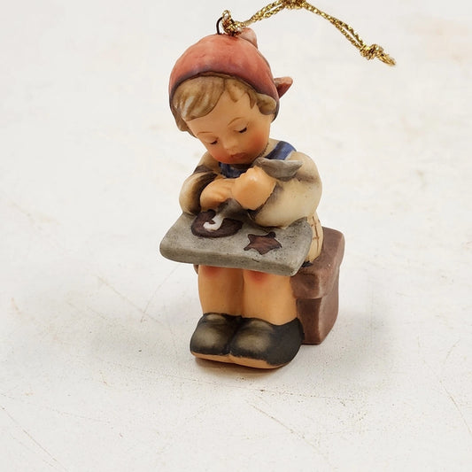 Berta Hummel CHRISTMAS COOKIES Ornament Goebel BH-46 Porcelain Boy 1997
