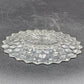 Fostoria American Clear Oval Plate 8" x 6.5" Cubist Design Pressed Glass Vintage