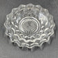 4 Fostoria Bread Butter Plates American Clear 6" Cubist Design Pressed Glass Vtg