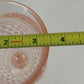 Indiana Glass Diamond Point Pink Depression Goblets Glassware Set of 4 Vtg Chip