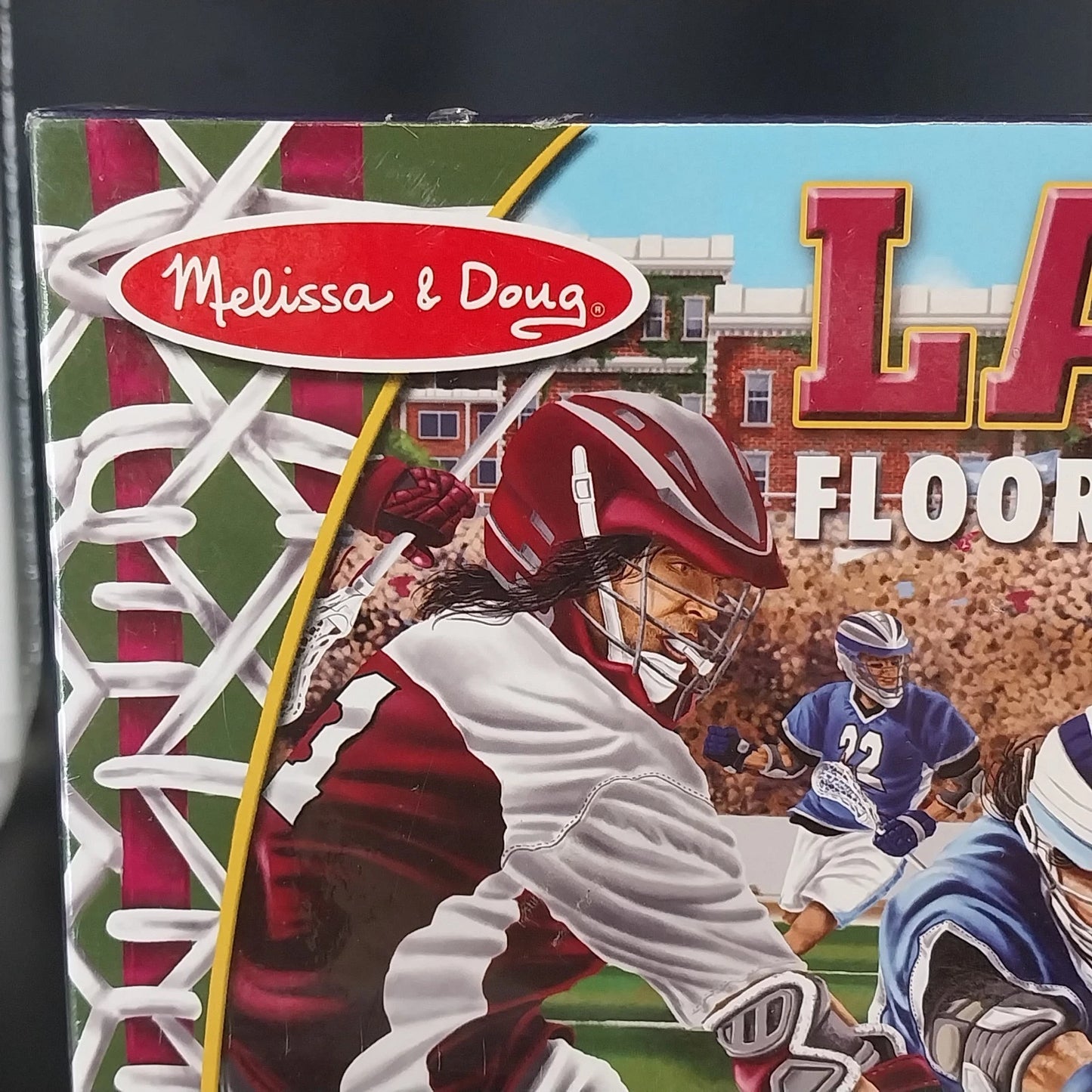 Melissa & Doug Lax Check Lacrosse Floor Puzzle 48 Pieces 2 Ft x 3 Ft Sealed NOS