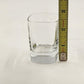 Set 4 Strauss Italian Crystal Clear Shot Glass Luigi Bormioli 2 oz Square w Box