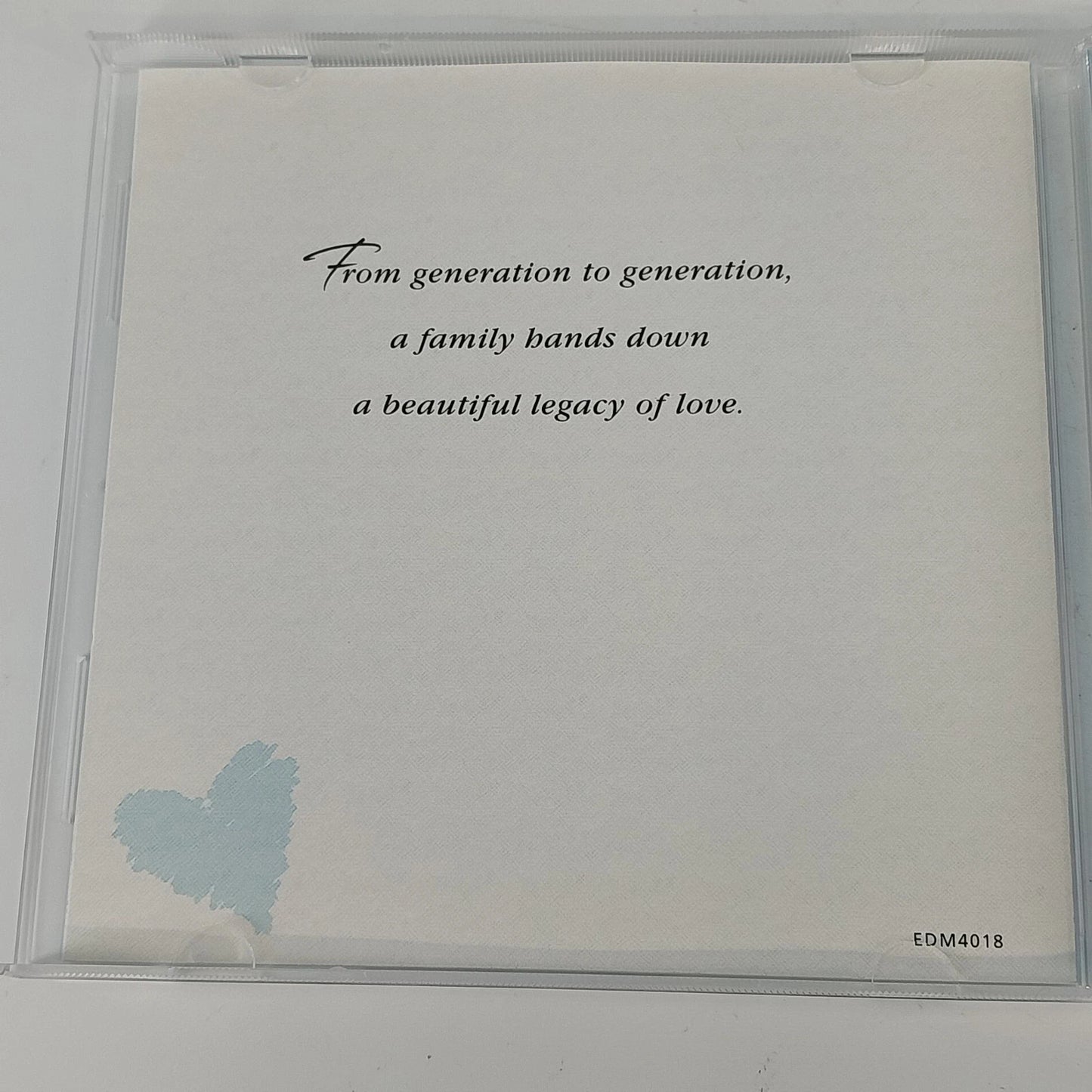 Hallmark Music Legacy of Love Family Songs Various Artists CD 1999 Narada Vtg