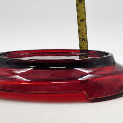 Punch Bowl Stand Base Only 5.25" Royal Ruby Red Glass by Anchor Hocking