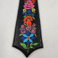 Inspirational Wooden Cross w Floral Hand Painted Routed Edges Pointed Wall Decor