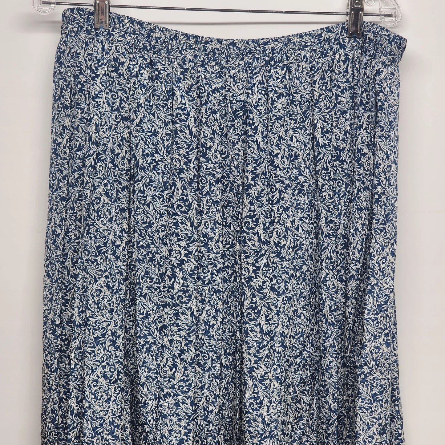 Andrea Gayle Blue White 2 Piece Skirt Suit Set Plus Size 20