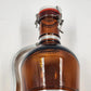 Muster Geschutzt 2L Amber Glass Beer Growler Swing Top Lid Cap Handle Germany