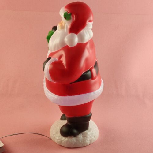 Holiday Time 11" Blow Mold Tabletop Santa Claus Light Up Indoor NWT 2023 Version