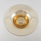 Marigold Footed Glass Serving Bowl 10" Elegant 3-Foot Base Amber Carnival MCM