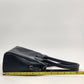 Liz Claiborne Black Faux Leather Satchel Handbag Classic Top Handle Purse Vtg