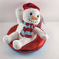 Gemmy Animated Plush Frosty Snowman Turns Rolling Singing Christmas Holiday