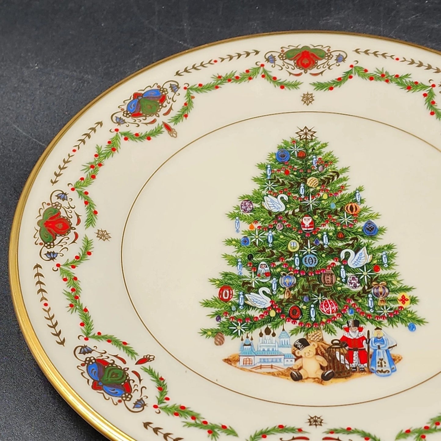 Lenox Annual Plate 1996 Russia Christmas Trees Around the World Limited Edition