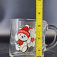 Lazzie Bear Clear Glass Mug Anchor Hocking Lazarus Dept Store Advertising 1989