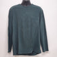 Dockers Men's Long Sleeve Solid Green T-Shirt Size XLT w Pocket Crew Neck Cotton