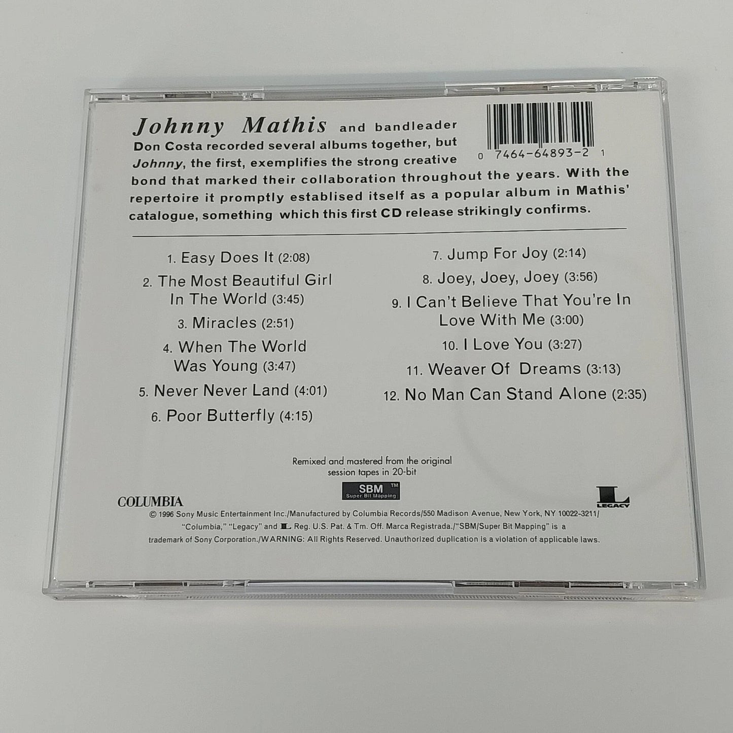 Johnny Mathis CD Lot of 3 Heavenly! Johnny Good Night Dear Lord 40th Anniversary