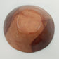 Zimbabwe Hand Carved Olive Wood Bowl 7" African Batik Animal Print Varnished Vtg