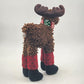 Plush Stuffed Animal Standing Moose Piercing Bling & Chain 14" Christmas Decor