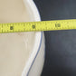 Vee Jackson California Pottery White Planter Blue Floral Footed Cachepot 9.5 in