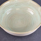 Frankoma Colorworks Serving Pasta Bowl Bone Outer Greenish Inner 9.5" x 3" EUC