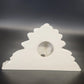 Cherub Ceramic Wall Shelves 2pc Set White Gold Trim Angel Display Decor