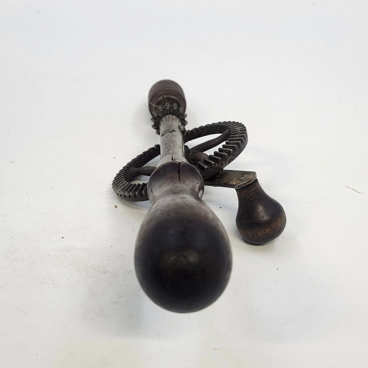 Millers Falls No. 94 Egg Beater Hand Drill 11" Wood Handle Rotary Drill Vtg USA