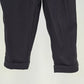 Knox Rose Gray Jogger Casual Cargo Pants Embroidered Floral Elastic Waist Large