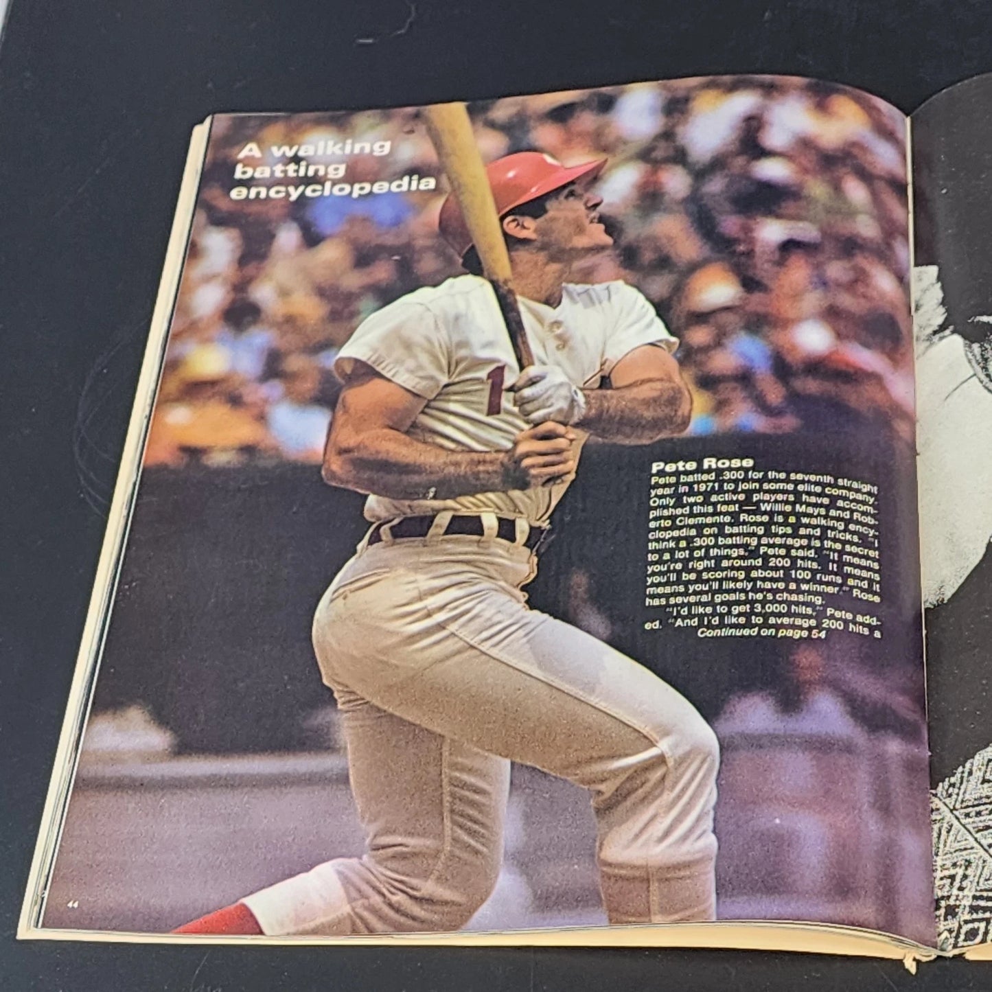 Cincinnati Reds 1972 Yearbook Johnny Bench Pete Rose Joe Morgan MLB Magazine Vtg