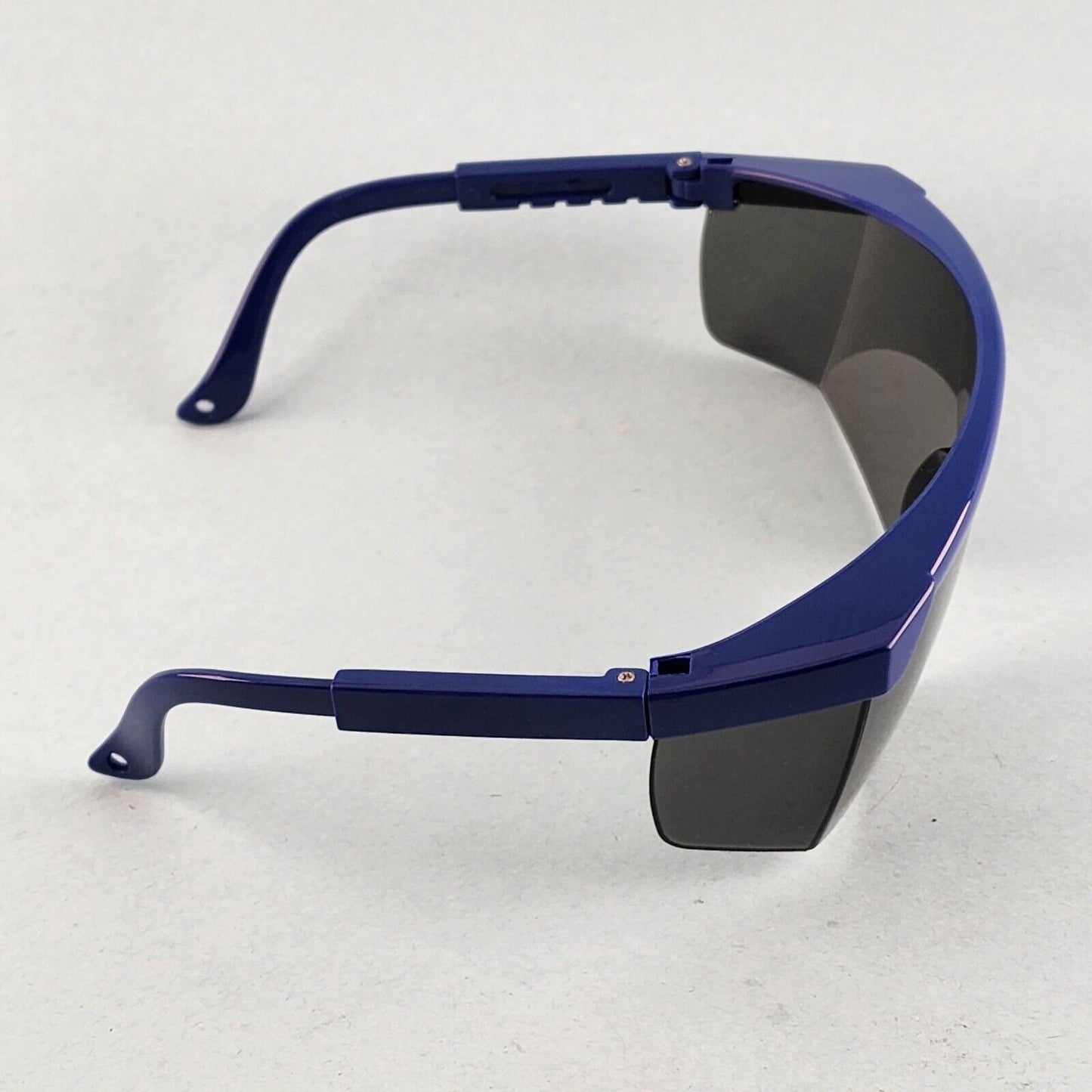 Gateway Strobe Safety Glasses Lightweight Telescoping Temples Side Shields Z87.1 (Blue Frame, Gray Lens)