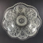 Imperial Glass Clear Bowl Antique Hobstar Criss-Cross Sawtooth Edge 10" 1909