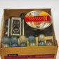Kodak Duaflex IV Camera Outfit 1950's w Flash Unit 11 Bulbs & Original Box
