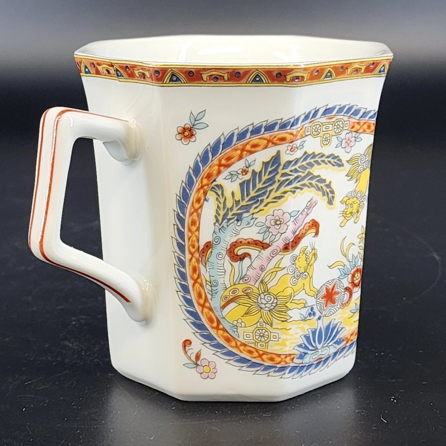 Vintage Lenwile Ardalt Chinoiserie Medallion Coffee Cup Japan