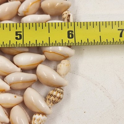 Cowrie Sea Shell Trivet Hot Pad Plate Doily 6" Boho Coastal Decor 1970s