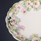 Limoges France Floral Plate Gold Trim Scalloped Handles 9.75 Inch Porcelain Serving Dish Antique