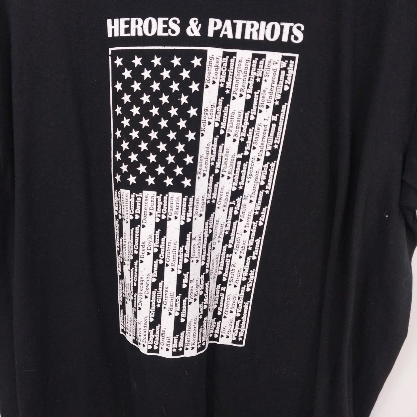 Gildan Heroes Patriots Jeep American Flag T Shirt Black XL Tee