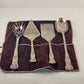 Gorham Kings Pattern Silverplate 4 Large Servers Pie Pasta Spoon Cake Keeper Bag