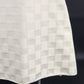 White Rectangle Tablecloth 52" Windowpane Checkered Striped Pattern Square