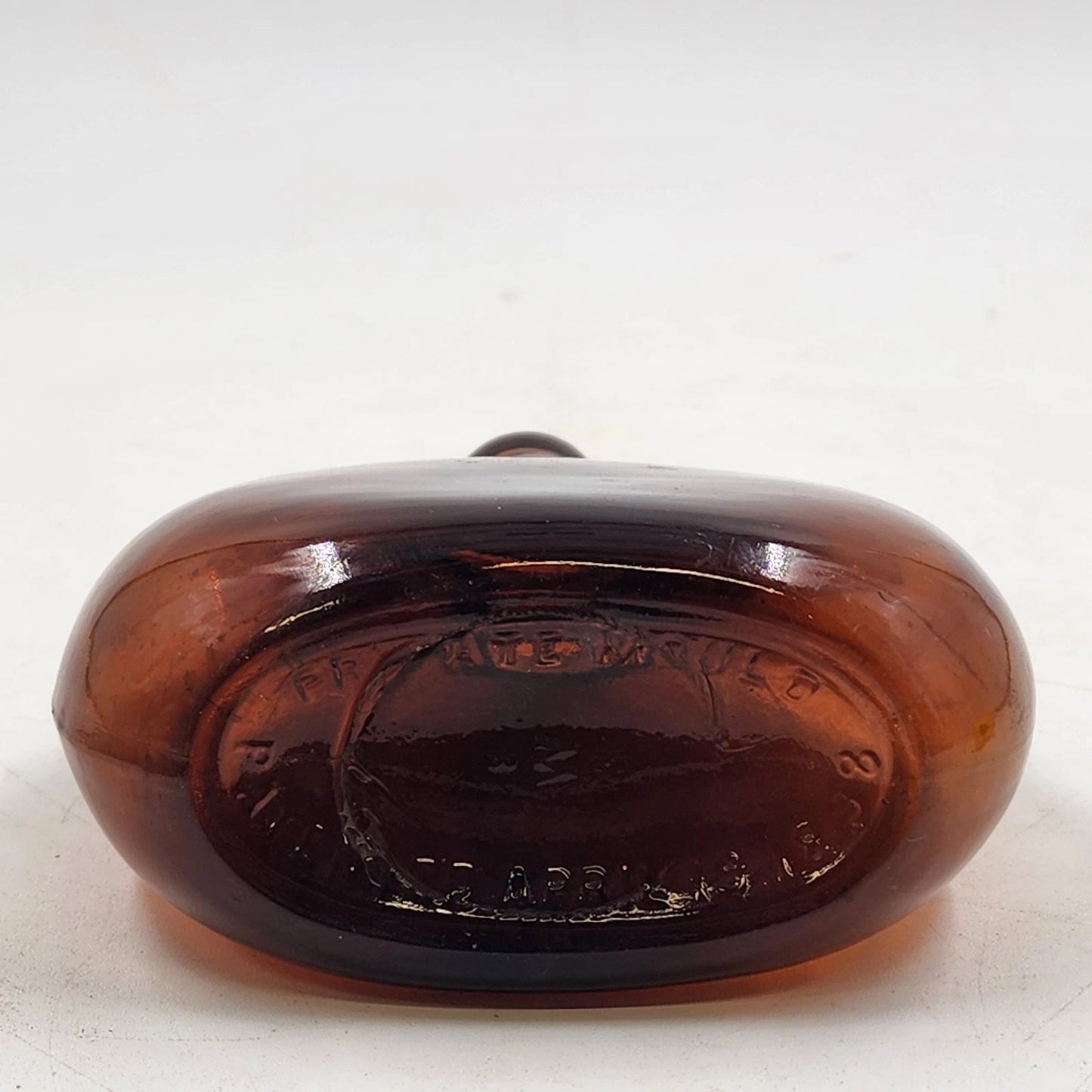 Vinol Embossed Amber Medicine Bottle 6.75" Tall April 1898 Patent Rare Antique