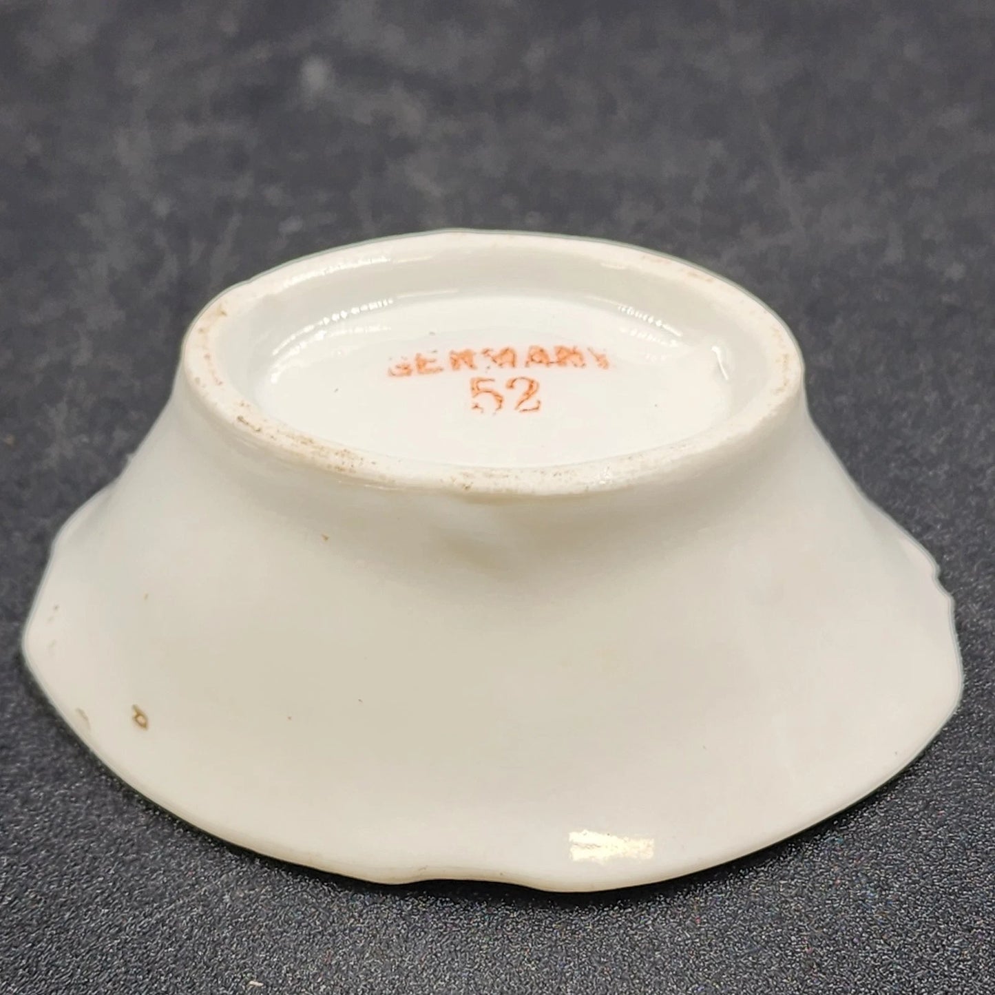 5 Salt Cellars Berry Bowls Floral Gold Gilt China Dresden Germany Pattern 52