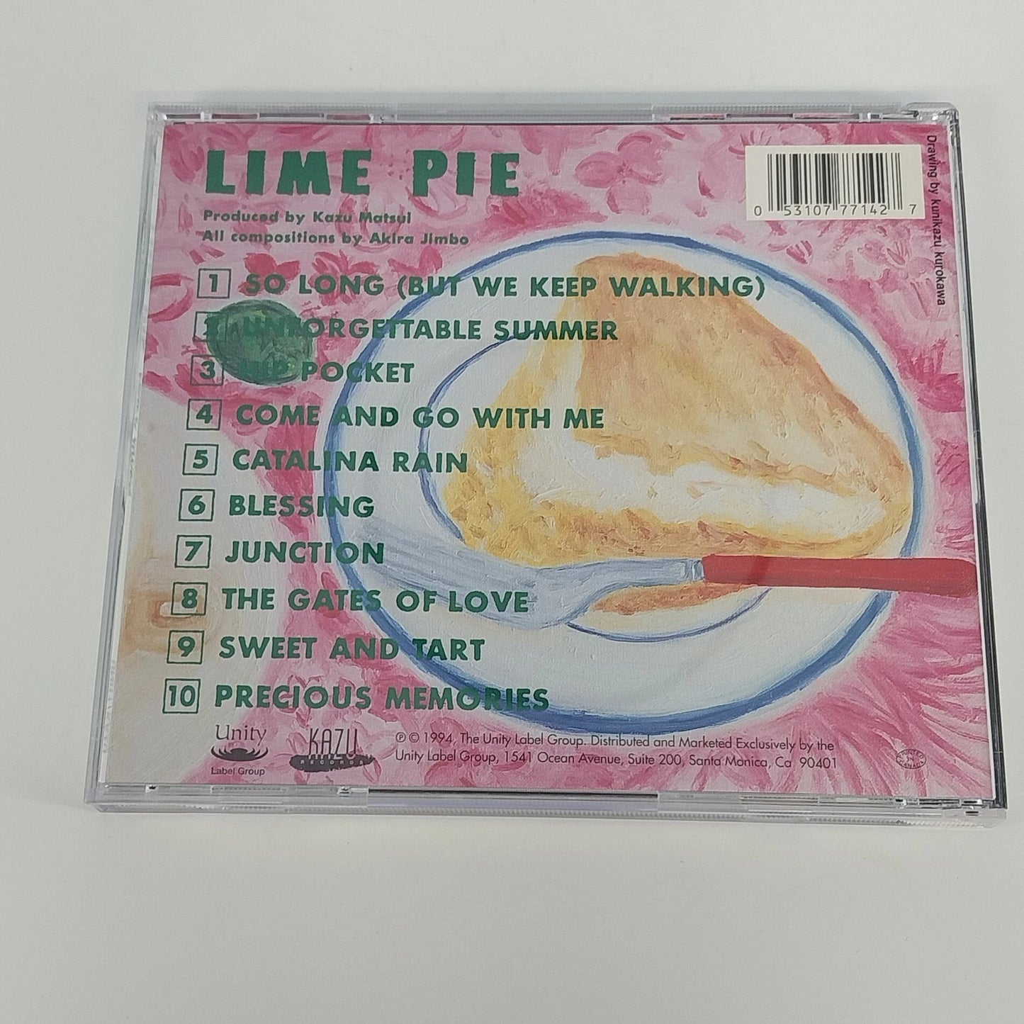 Akira Jimbo Lime Pie CD 1994 Jazz Fusion Contemporary Instrumental Alfa Album